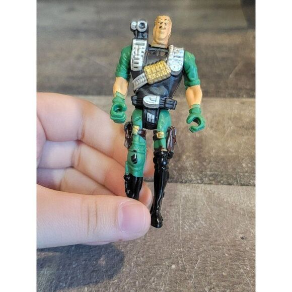 Green robot cyborg villain action figure toy - Picture 1 of 4